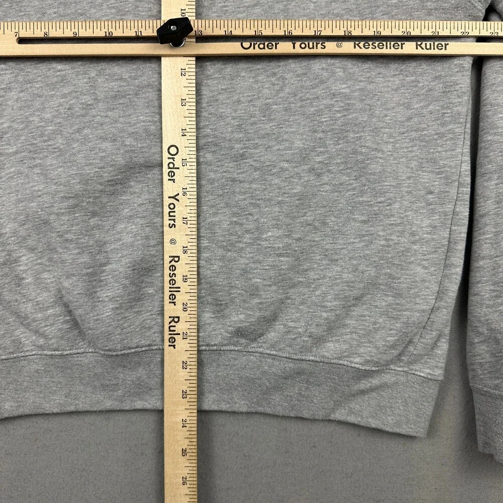 Adidas Hoodie Men Medium Gray Always Original Trefoil Logo Pullover Sweatshirt M